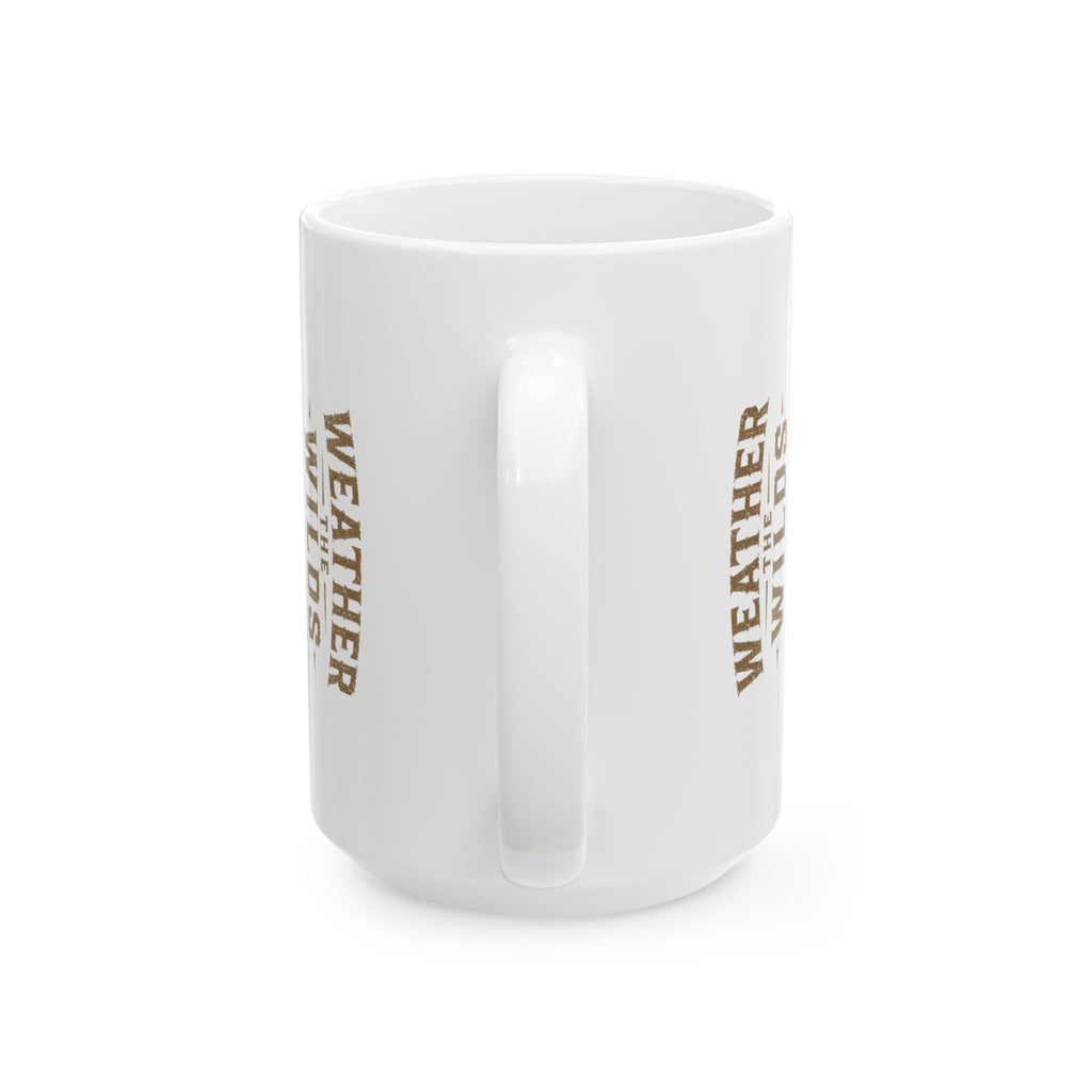 Rustic Wolf Cabin Mug — 'Timber Hollow' Scenic Ceramic Coffee Cup (11oz/15oz)